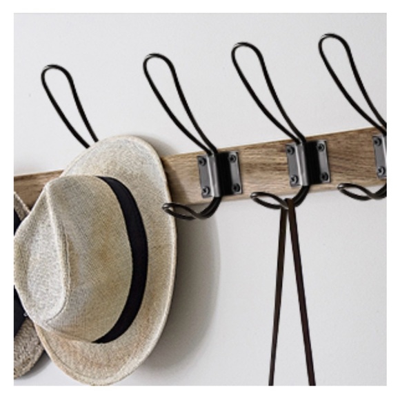 NEW Rustic Farmhouse Black Wall Hooks - Picture 2 of 14